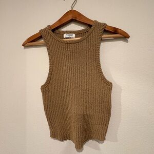Tan Knitted Tank
